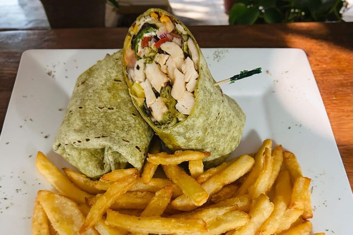 Grilled Pesto Chicken Wrap