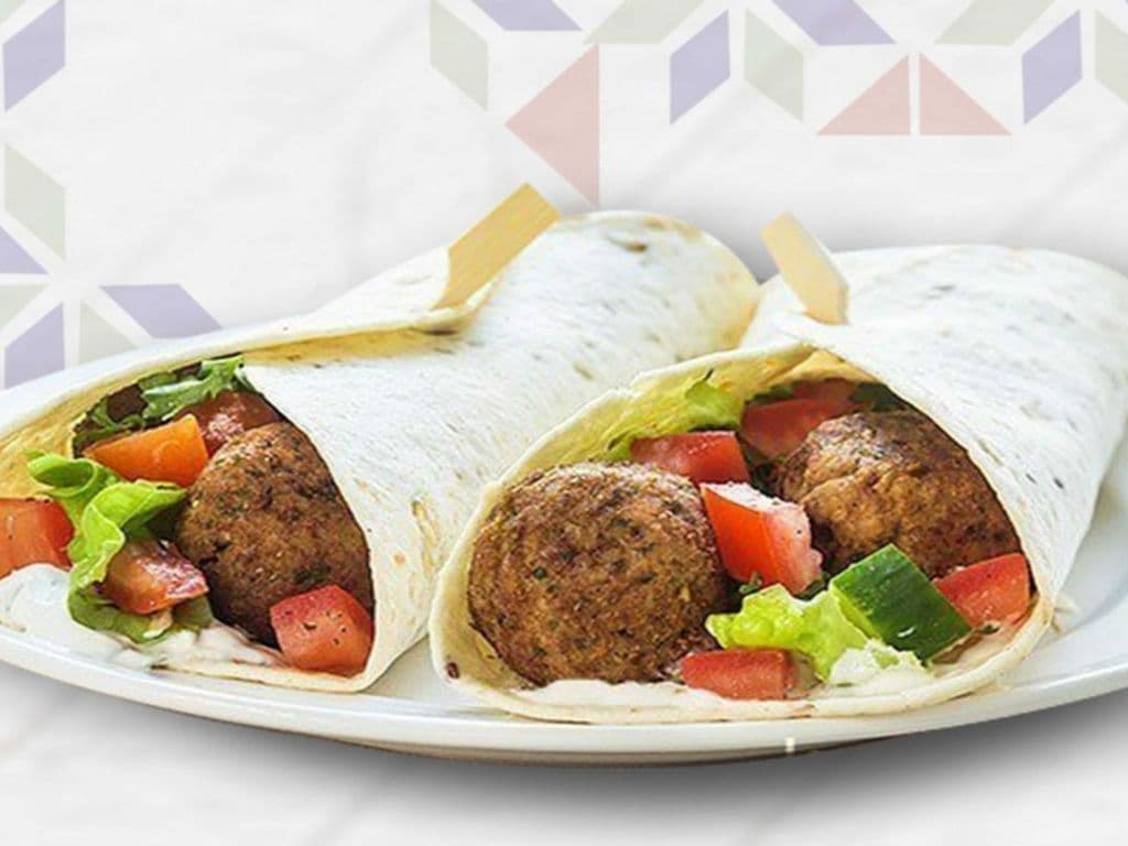 Spicy Chilli Falafel Saj Wrap