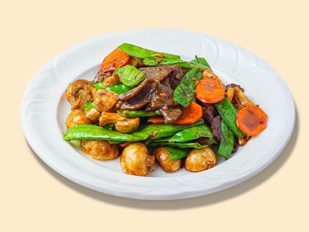 Beef Peapods & Mushroom