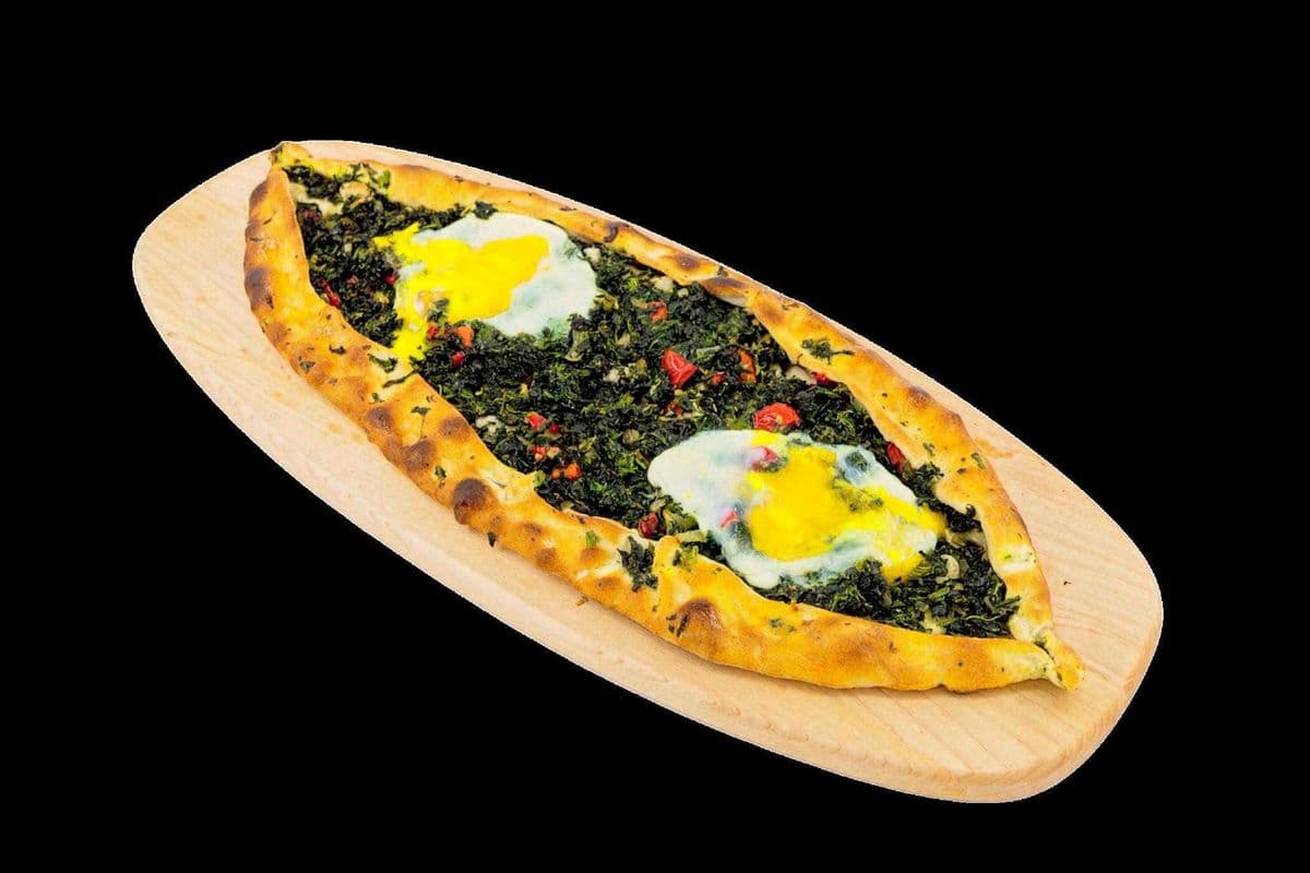 82. Spinach Pide with Egg