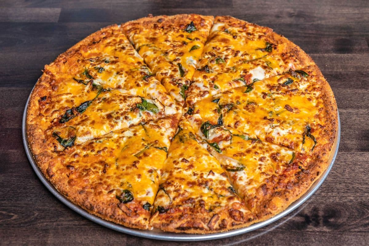 #10 - 8" Two Cheese Spinach Pizza