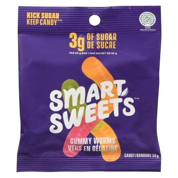 Smart Sweets Gummy Worms 50 g