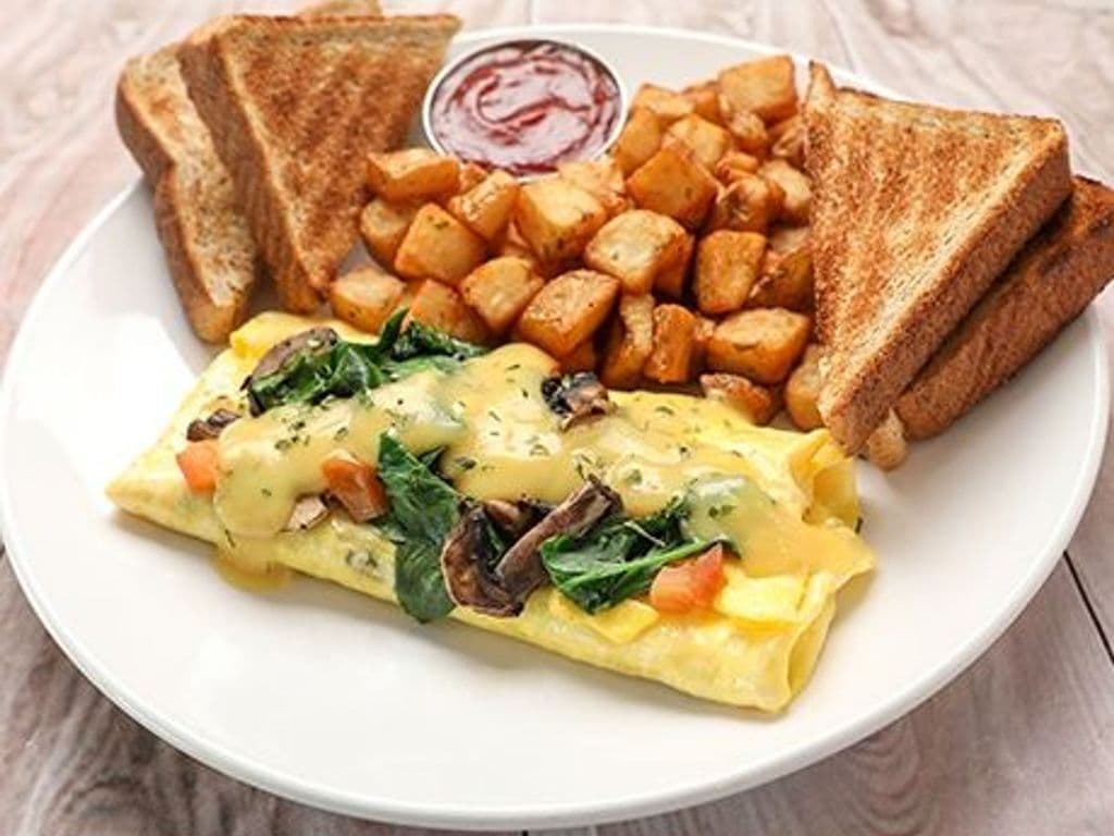 Spinach & Swiss Omelette