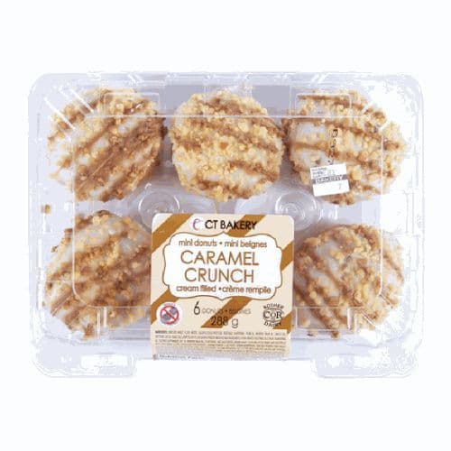 CT Bakery Mini Caramel Crunch Donuts 6-Pack 288g