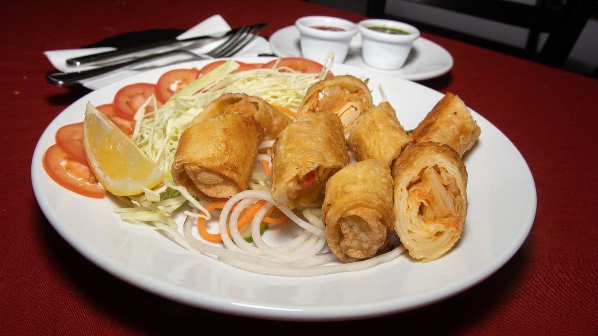 Vegetarian Spring Roll (Indian Style)