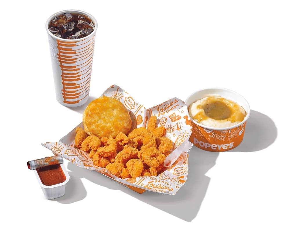 1/4 Pound Popcorn Shrimp Combo