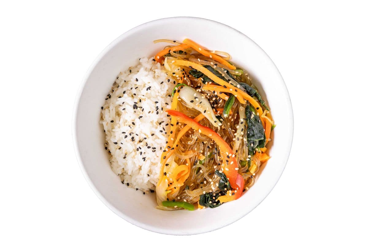 Tofu Jap-Chae on Rice