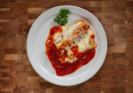 Cannelloni au fromage ricotta gratiné / Cannelloni with Grated Ricotta Cheese
