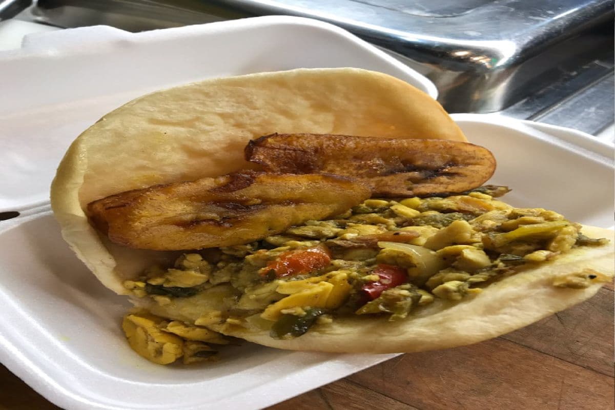 Ackee and Saltfish Sandwich
