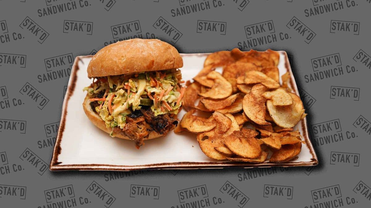 Stak'd Pulled Pork Sandwich