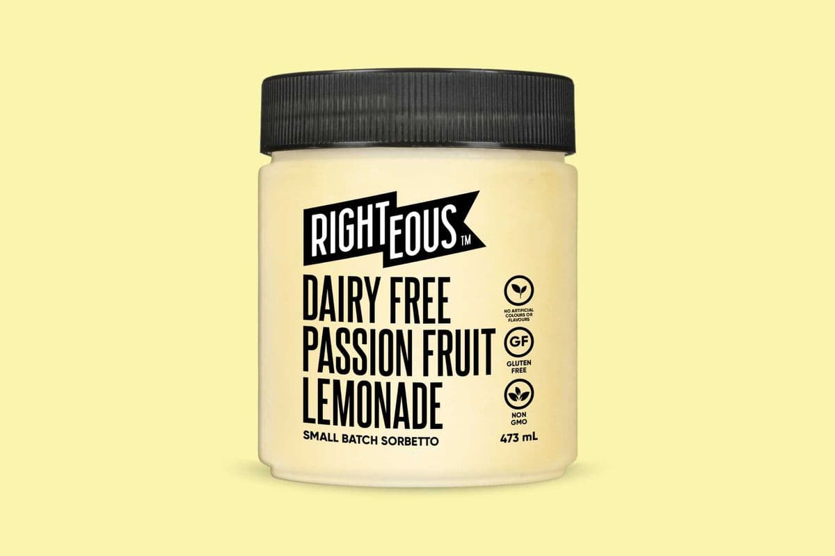 Dairy Free Passion Fruit Lemonade Sorbetto (473ml)