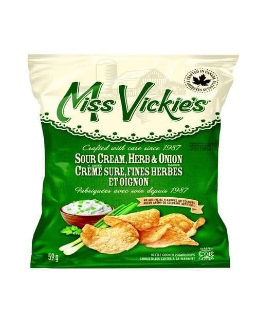 Miss Vickie's Sour Cream, Herb & Onion 59g