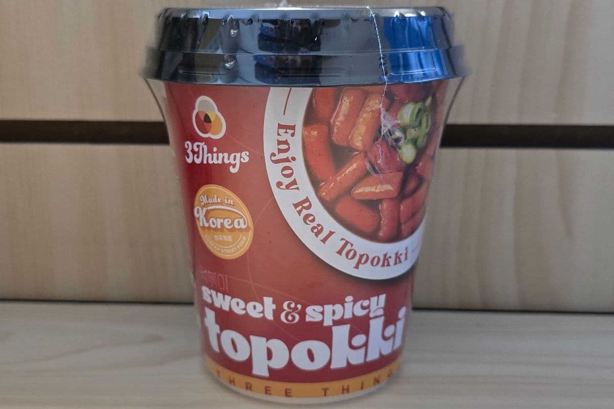 3 THINGS Sweet & Spicy Cup Tteokbokki