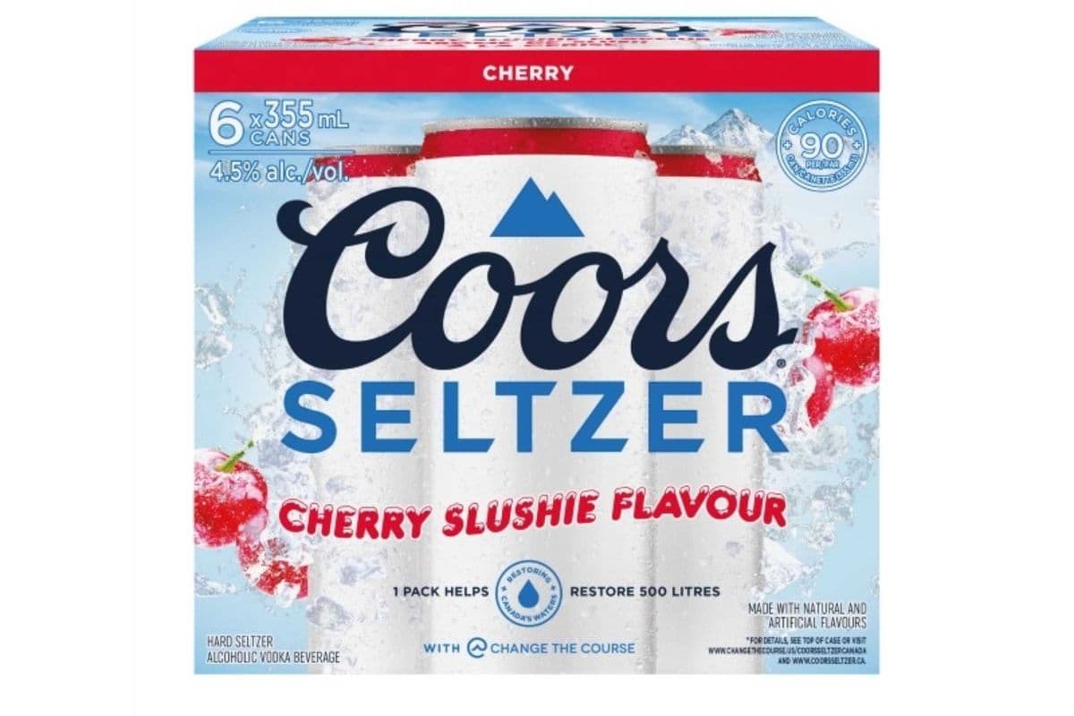 Coors Seltzer Cherry Slushie (6 x 355 ml Cans)