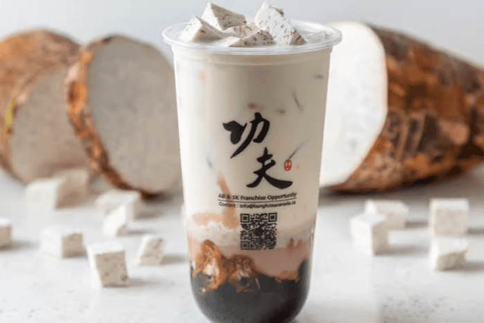 Pearl Taro Green Milk Tea