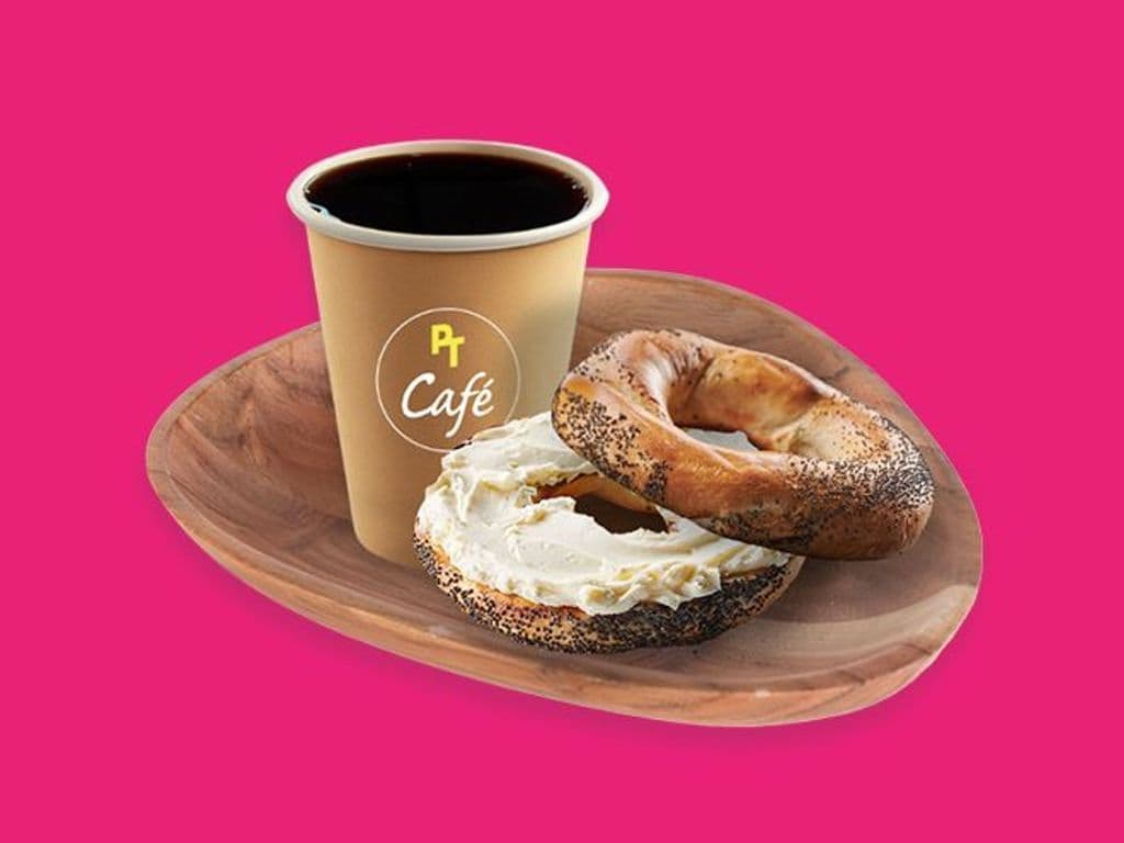 CREAM CHEESE BAGEL & DRIP COFFEE