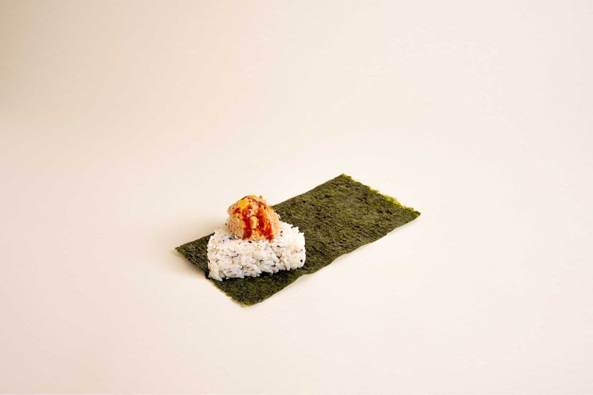 Buldak Corn and Tuna Mayo Onigiri