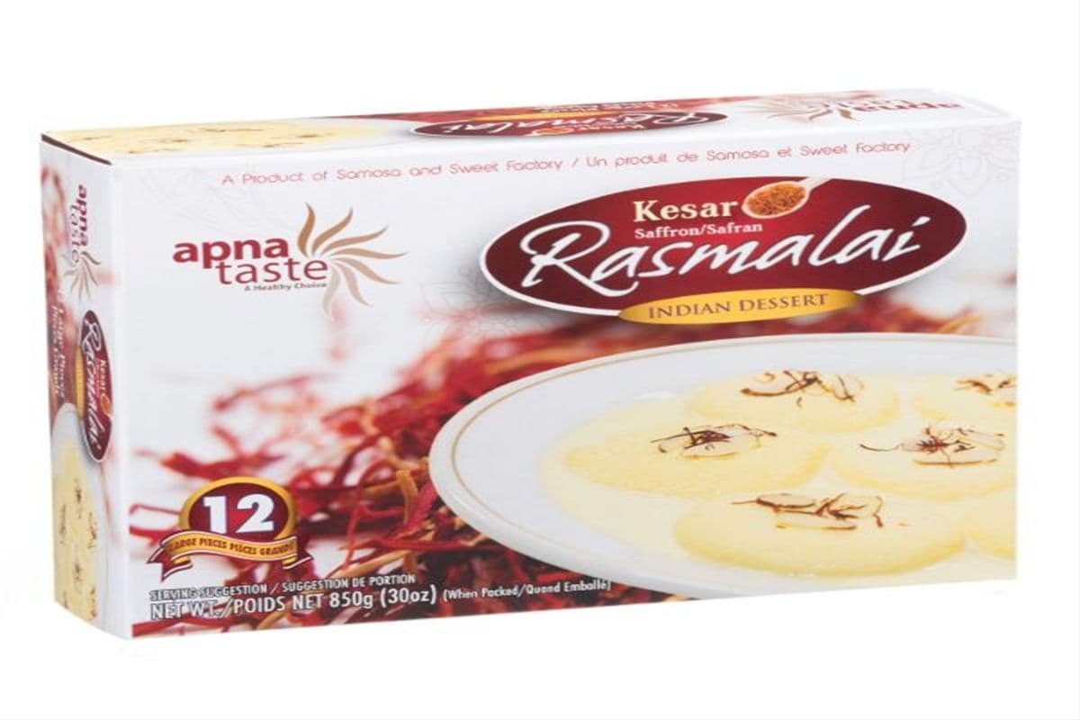 Apna Taste Rasmalai Kesar (12s)