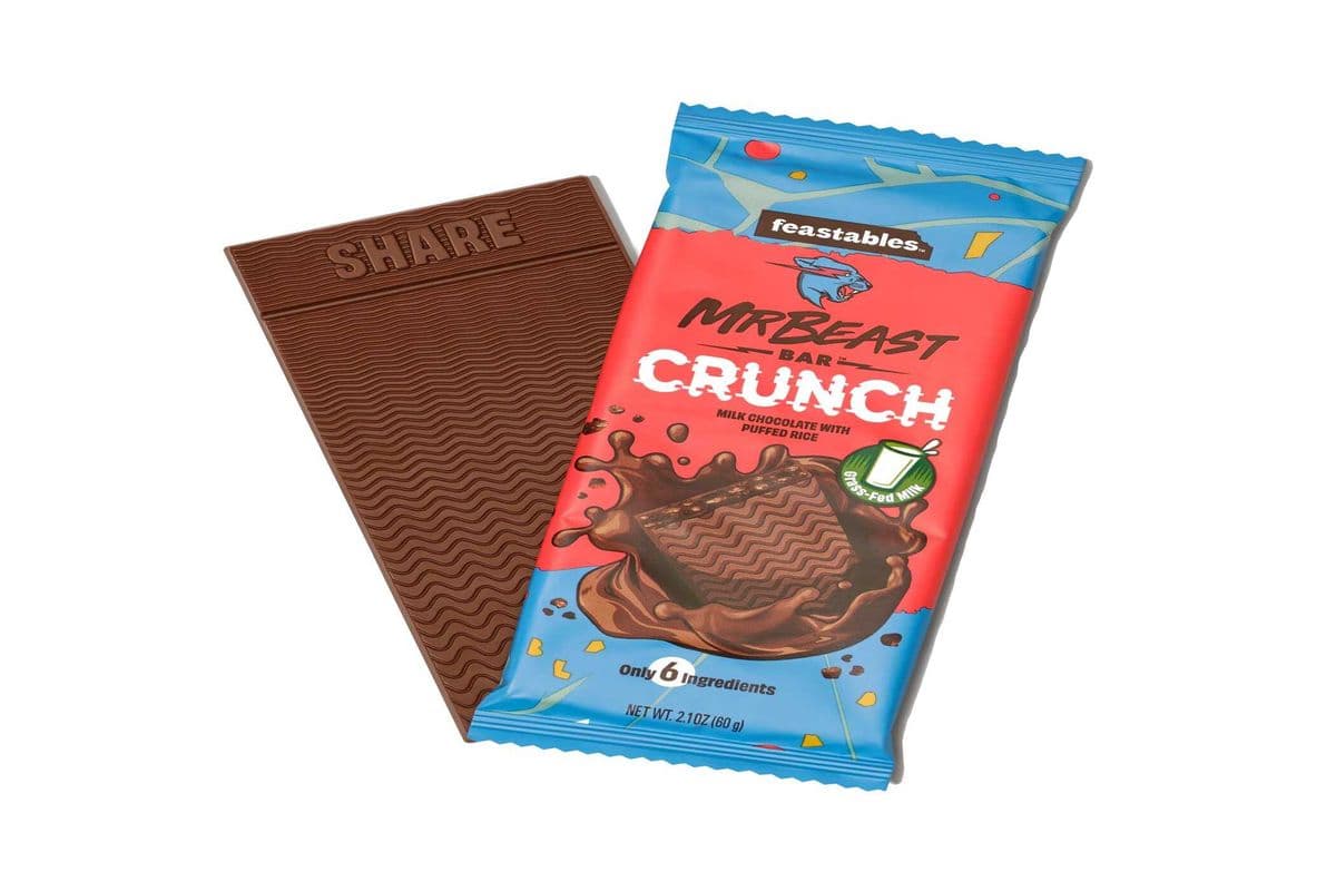 Feastables Mr. Beast Crunch Bar (60Gm) (180 Cal)