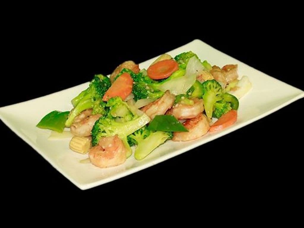 Shrimp with Vegetables (Sharing Platter No Steamed Rice)