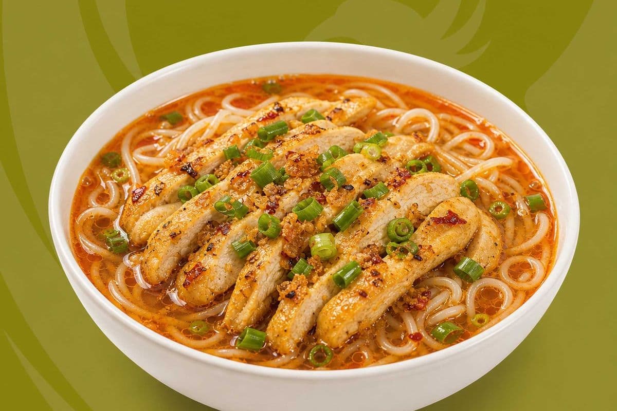 31. Satay Chicken with Rice Noodle - Hu Tieu Sate Ga