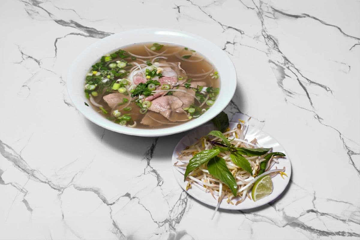 #17 - Steak, Rice Noodle Soup (Phở Tái)