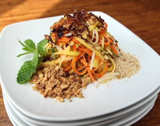 Shredded Mango Papaya Kerabu Salad