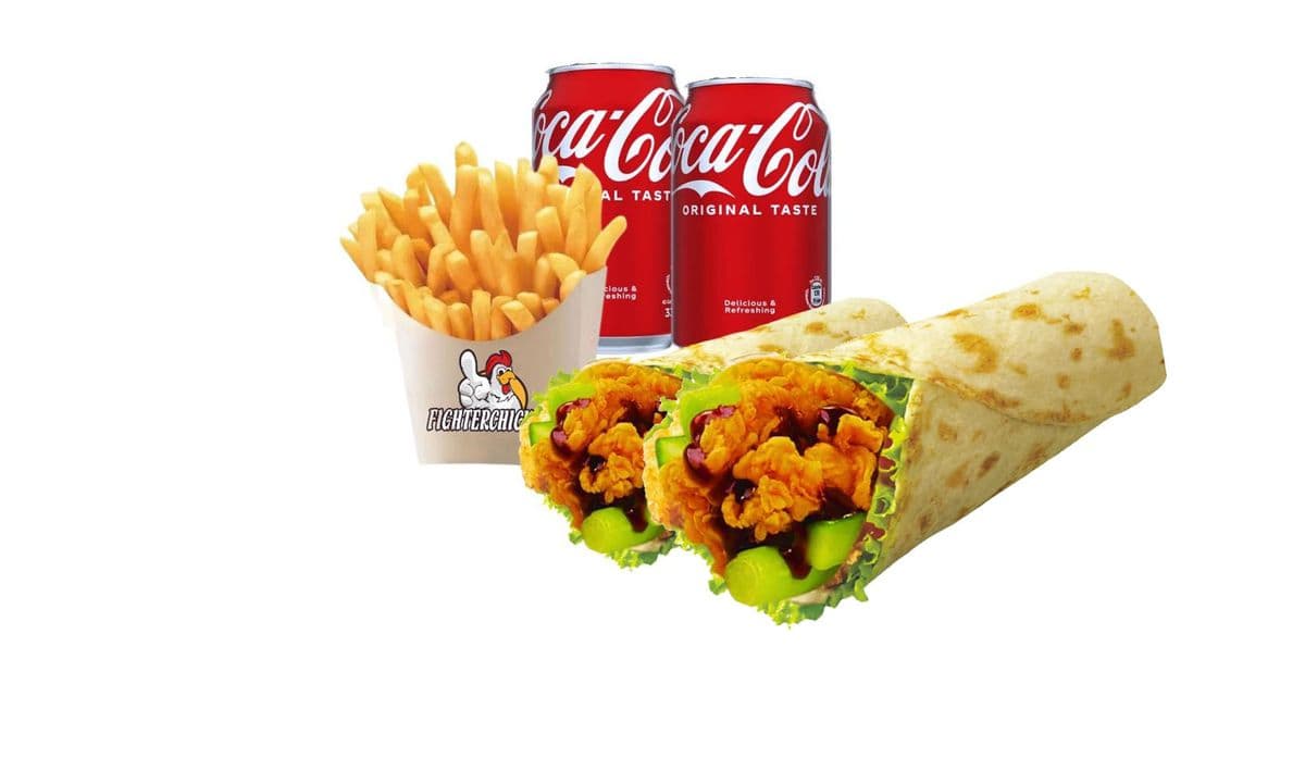 2 Chicken Wraps Combo