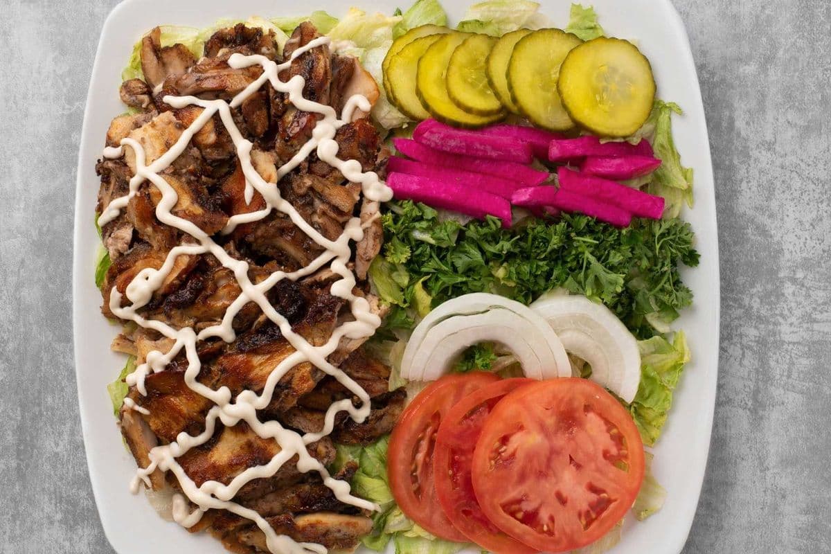 Chicken Shawarma on Salad