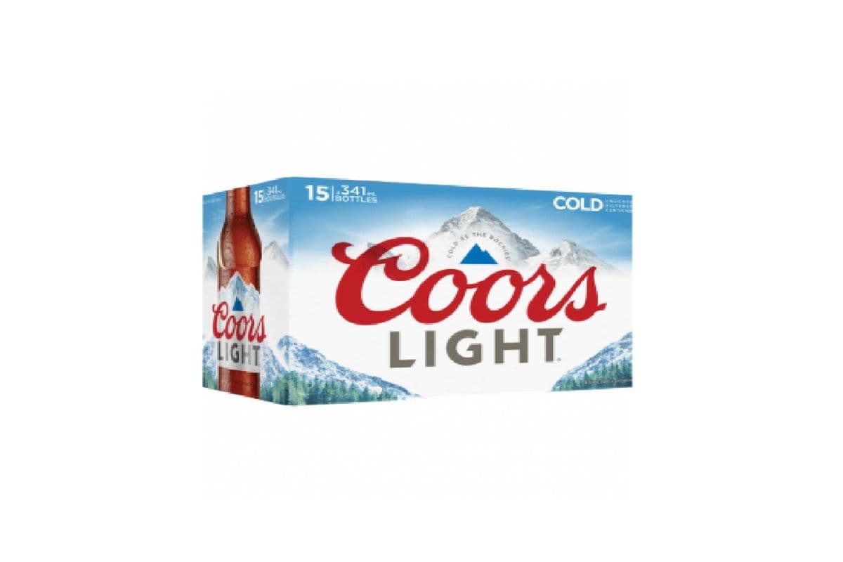 Coors Light Premium Beer 15 Bottles (15 x 341ml)