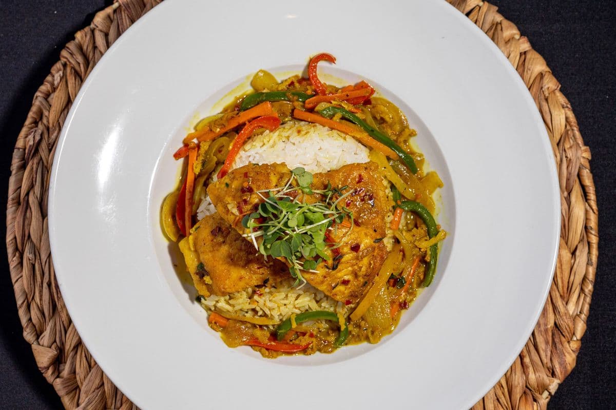 Fish Fillet With Ginger and Coconut Cream