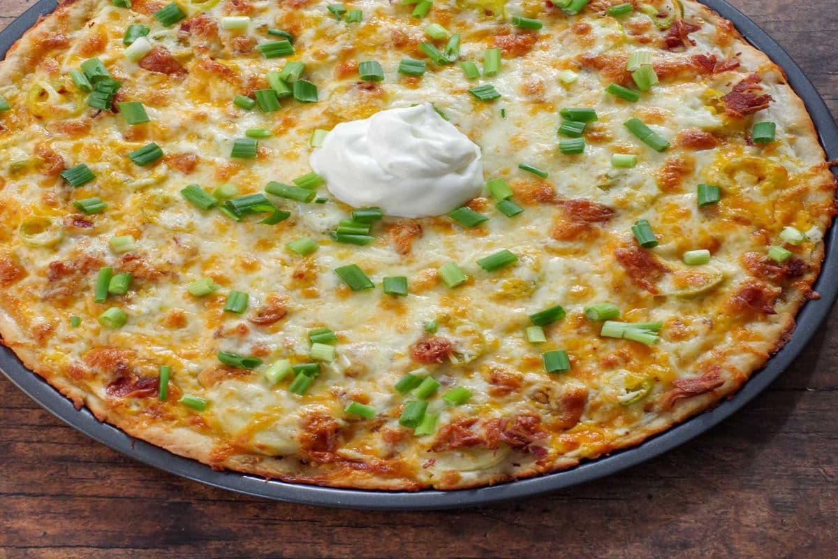 Medium Perogy Pizza