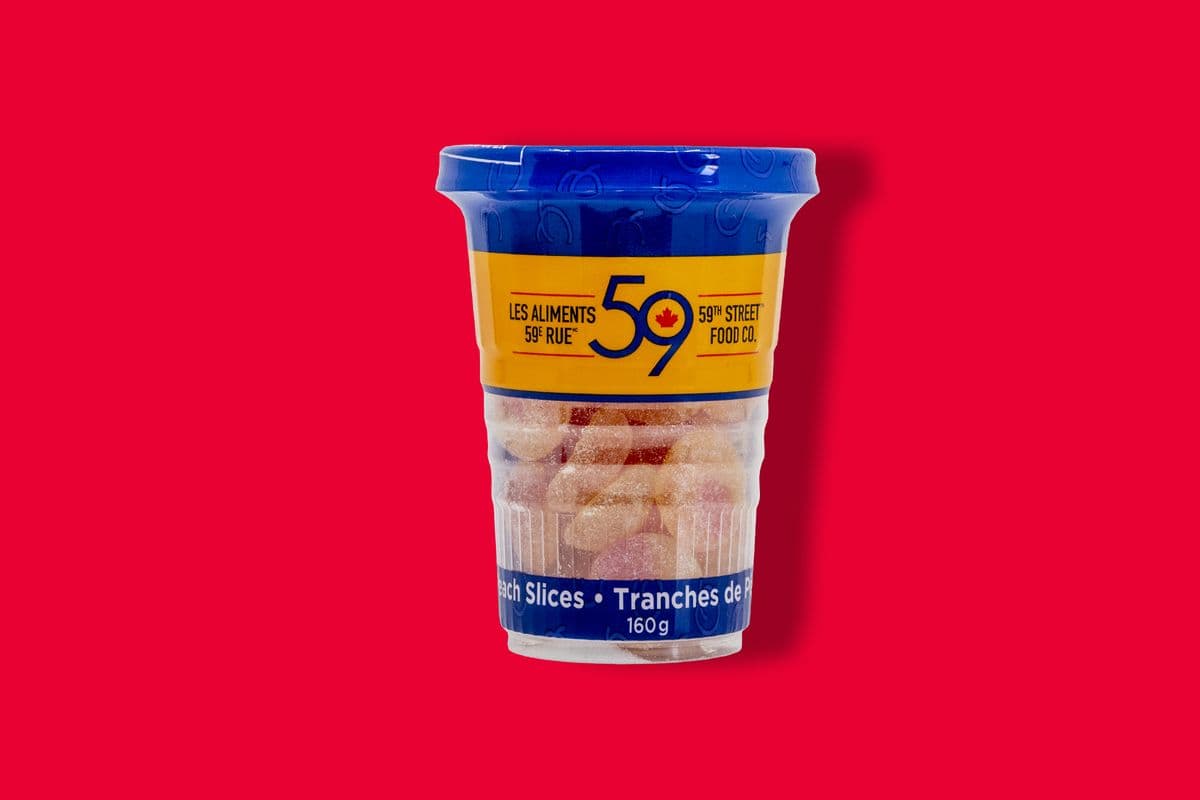 59th Street Peach Slices Candy Cup (160g) - 77384