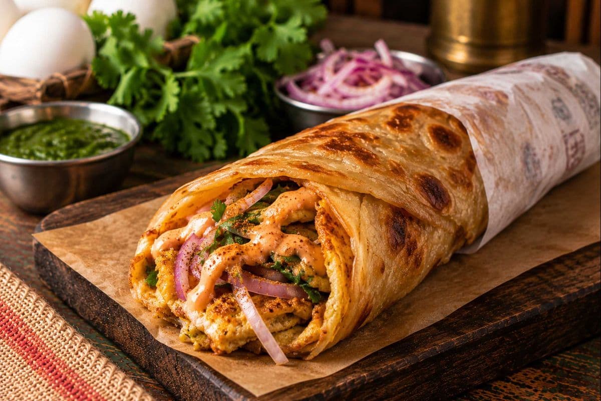 Egg Kathi Roll