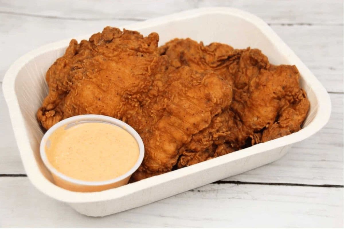 Crispy Fried Buttermilk Boneless Chicken Thighs (2 portions)