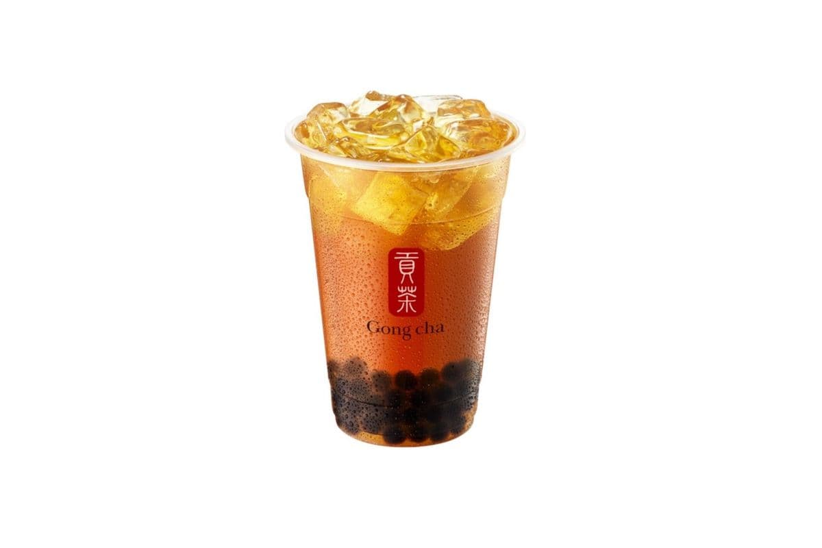 Peach Oolong Tea with Pearls