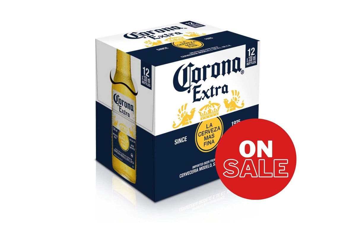 Corona Extra (12 x 330 ml Bottles)