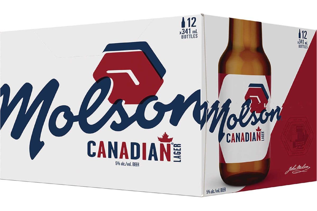 Molson Canadian Lager Beer 12 Bottles (12 x 341ml)