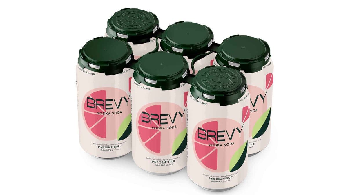 Brevy Pink Grapefruit (6 cans)