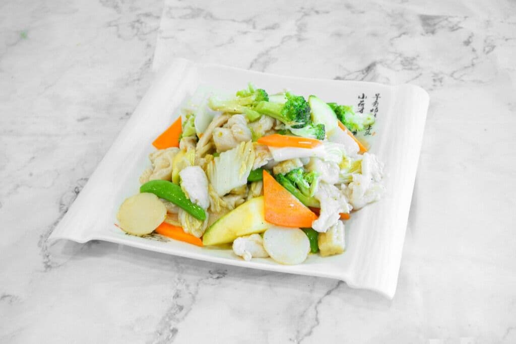 Chicken with Stir-Fried Vegetables