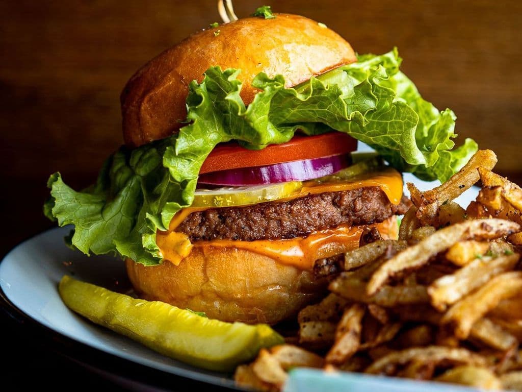 Plant-Based Cheese Burger