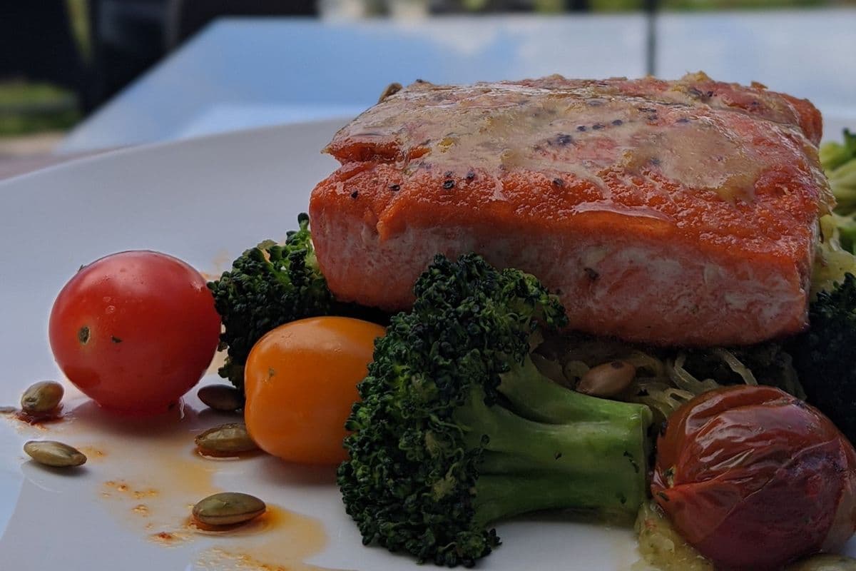 Baked Mustard Salmon