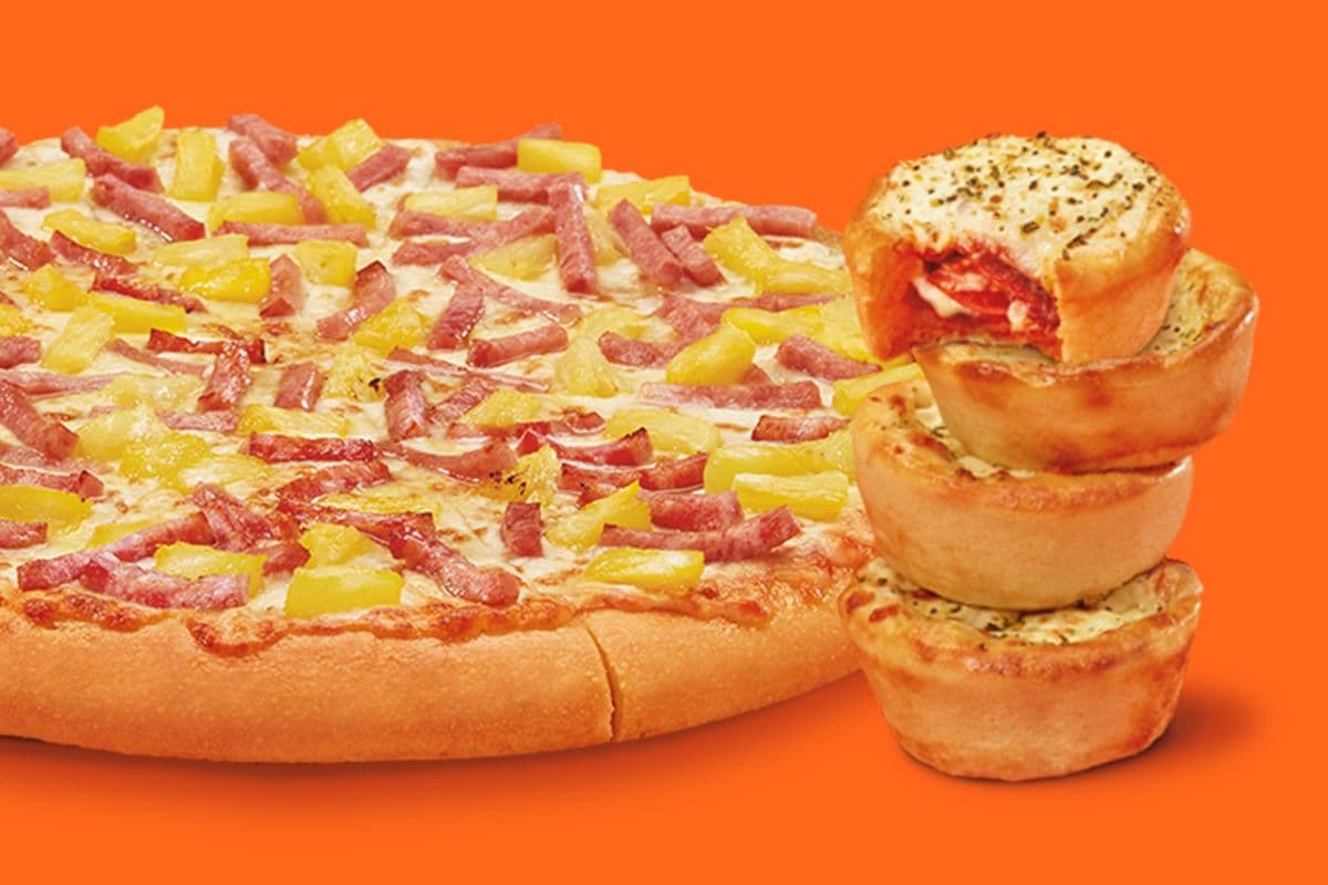 Pepperoni Crazy Puffs & Medium Hula Hawaiian Pizza Bundle