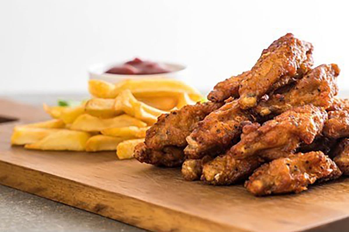 Chicken Wings and Fries