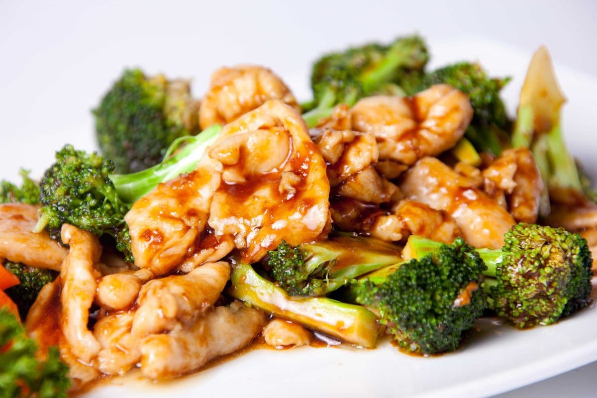Chicken with Broccoli with rice