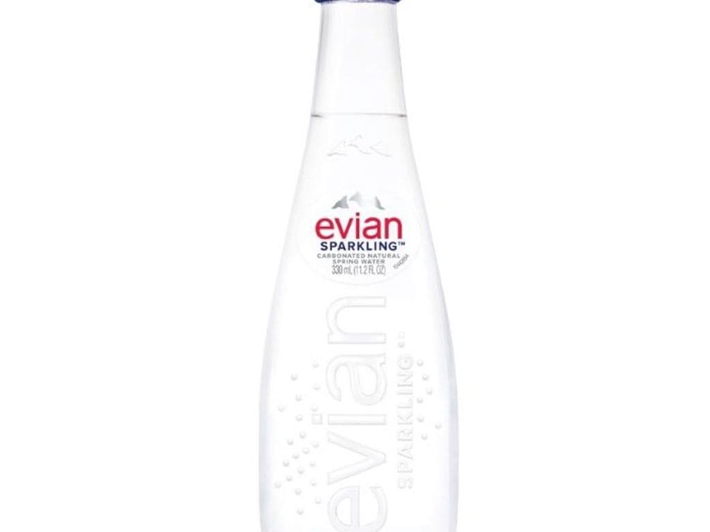 Evian Spring Water Glass Bottle (330ML)