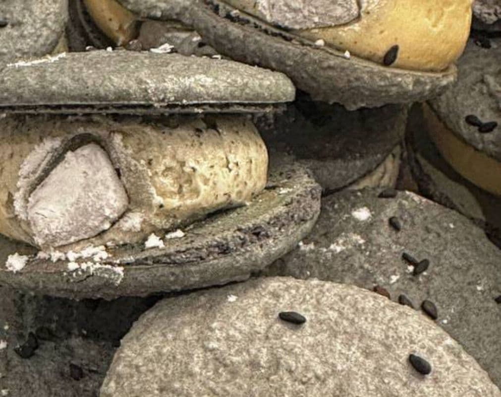 Black Sesame Macaron