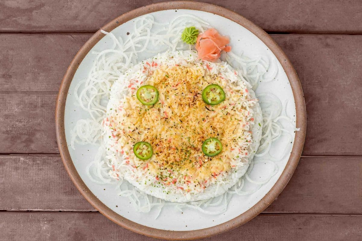 CRAB ABURI SUSHI PIZZA