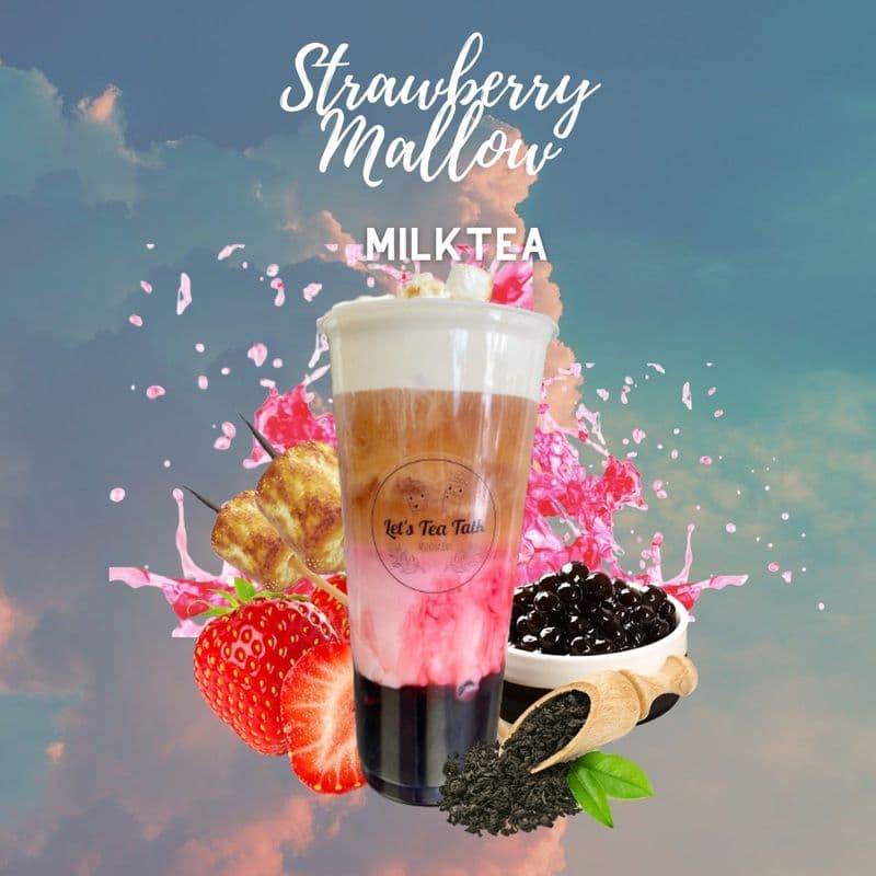 Strawberry Mallow Milktea