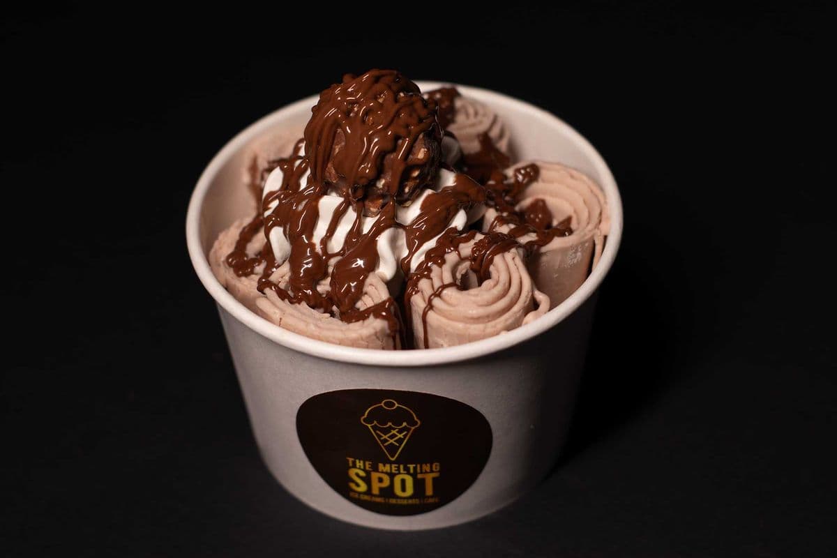 Ferrero Rocher Thai Rolled Ice Cream
